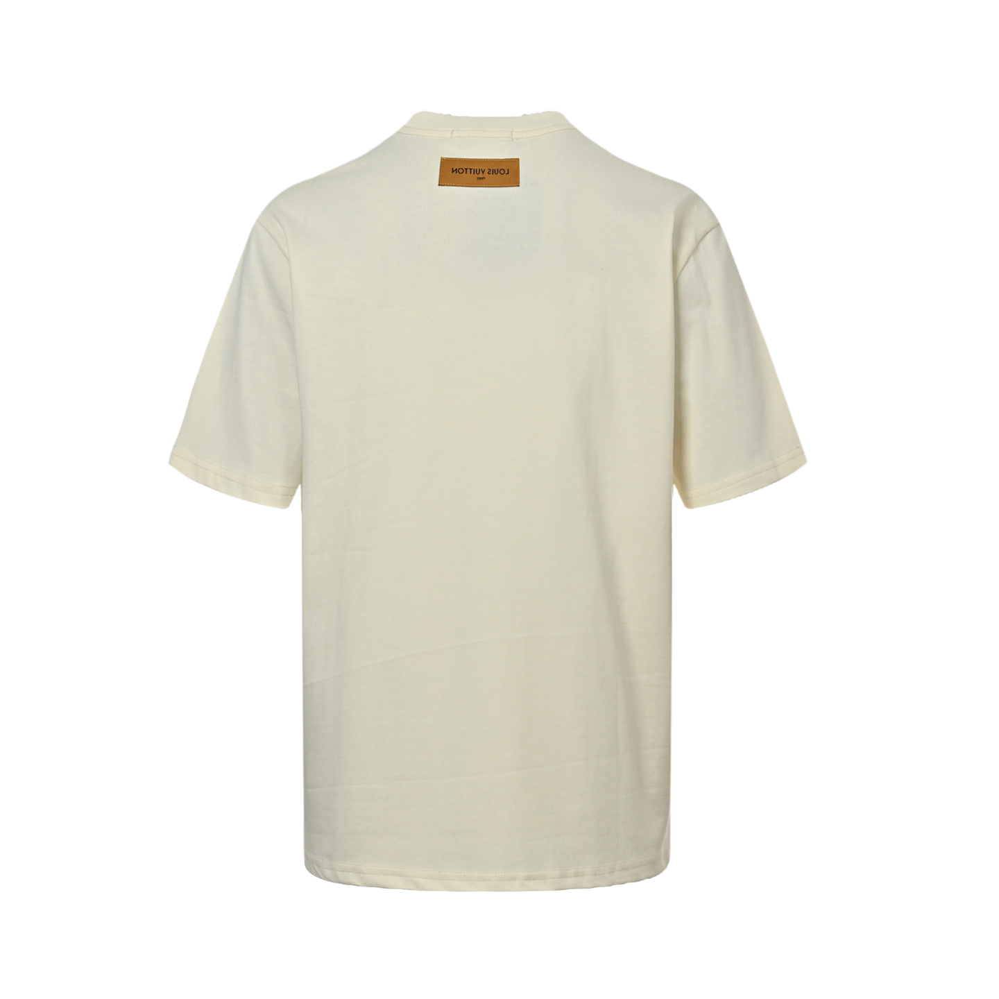 Louis Vuitton 25ss leather pocket badge short sleeve
