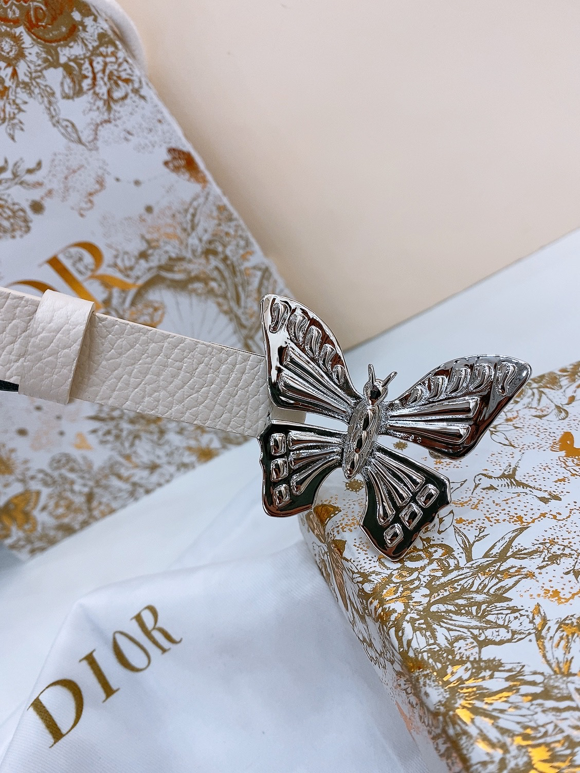 Dior Saddle Belt Cowhide Leather Belt 2.0CM Width