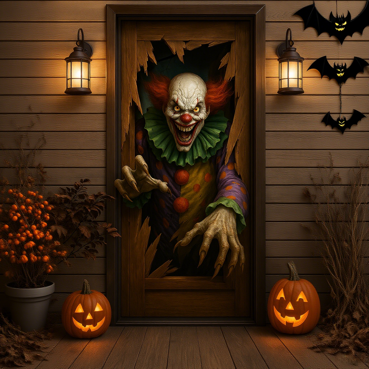 Spooky Halloween Horror Door Decals