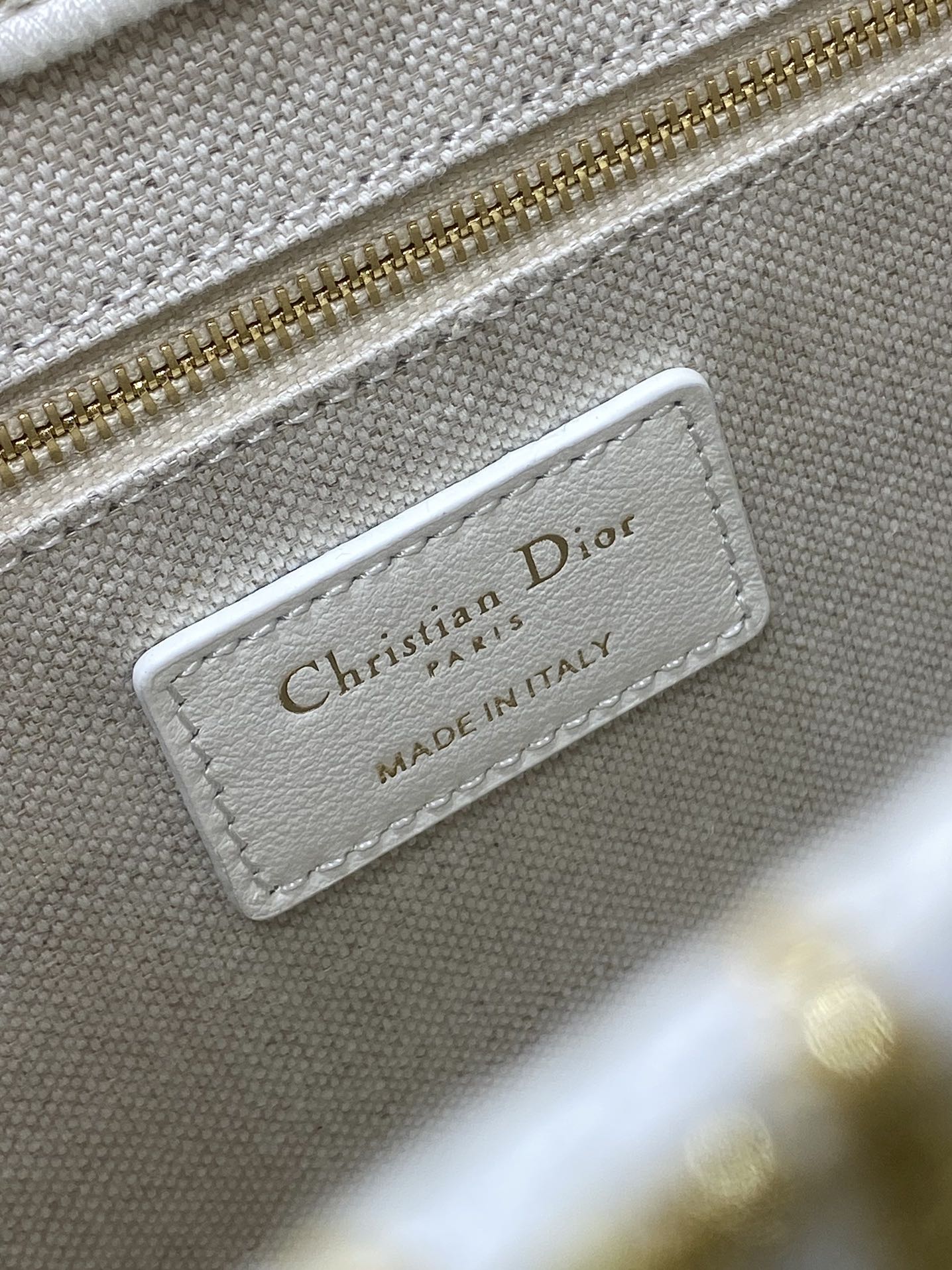 Dior Embroidered Tote Small