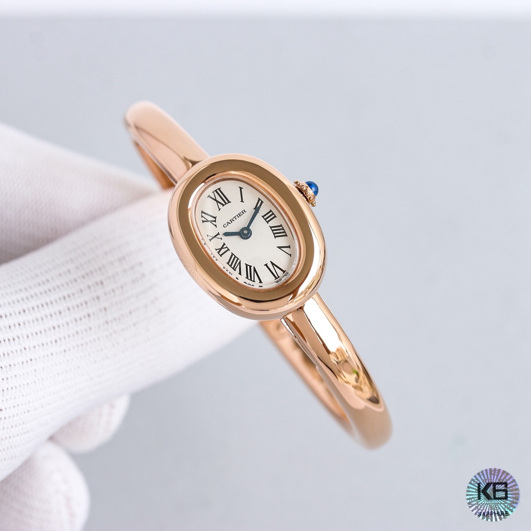 Cartier Bathtub Gold Bracelet Watch
