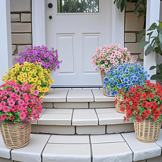 ⚡Flash Sale⚡ Artificial Mums Flowers Outdoor，UV Resistant