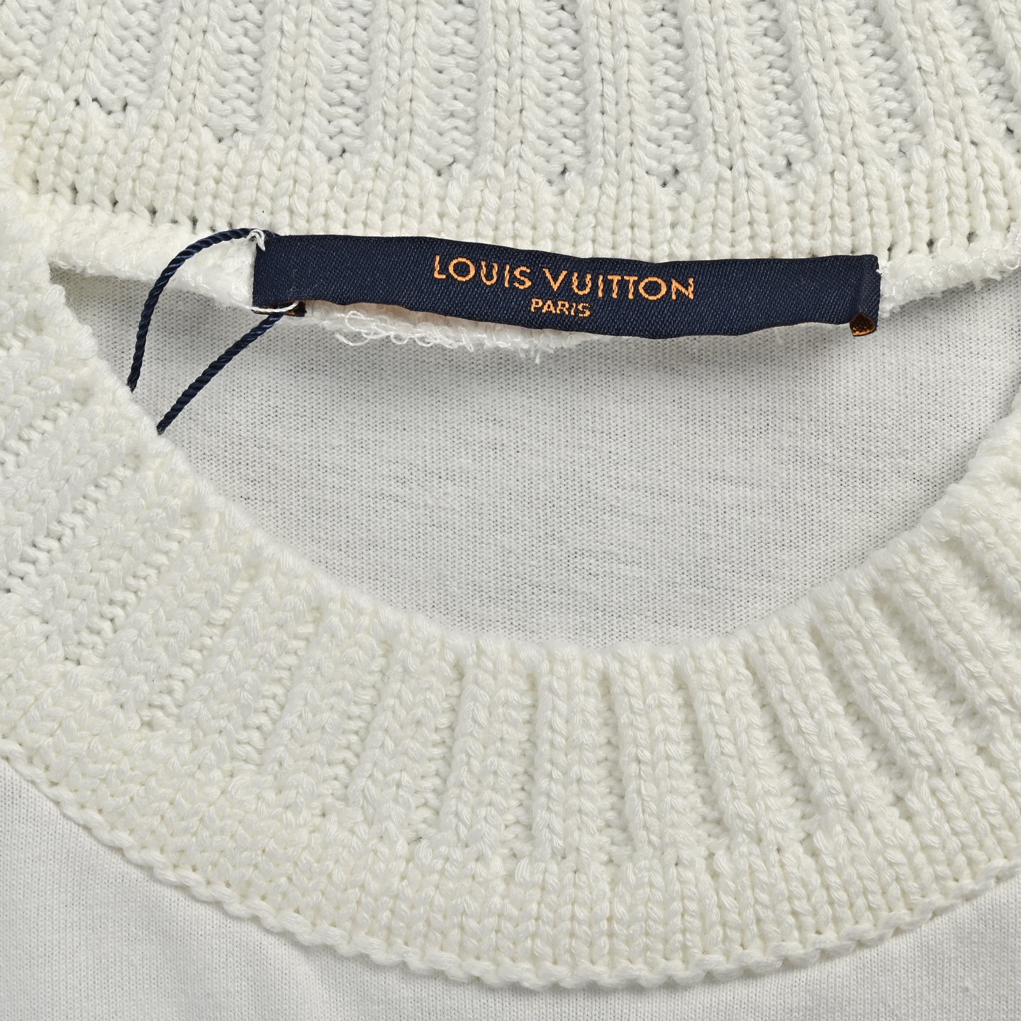 Louis Vuitton 25ss red letter embroidery woven collar short sleeves