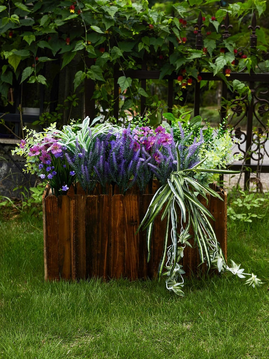 🔥ON SALE🔥Fake Plants UV Resistant Artificial Flowers Greenery Shrubs