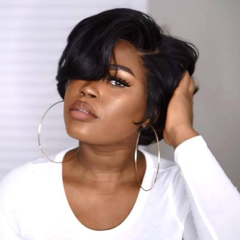 LunaWig N16 Sassy Short Curly Cropped Hair Wig for Black Women