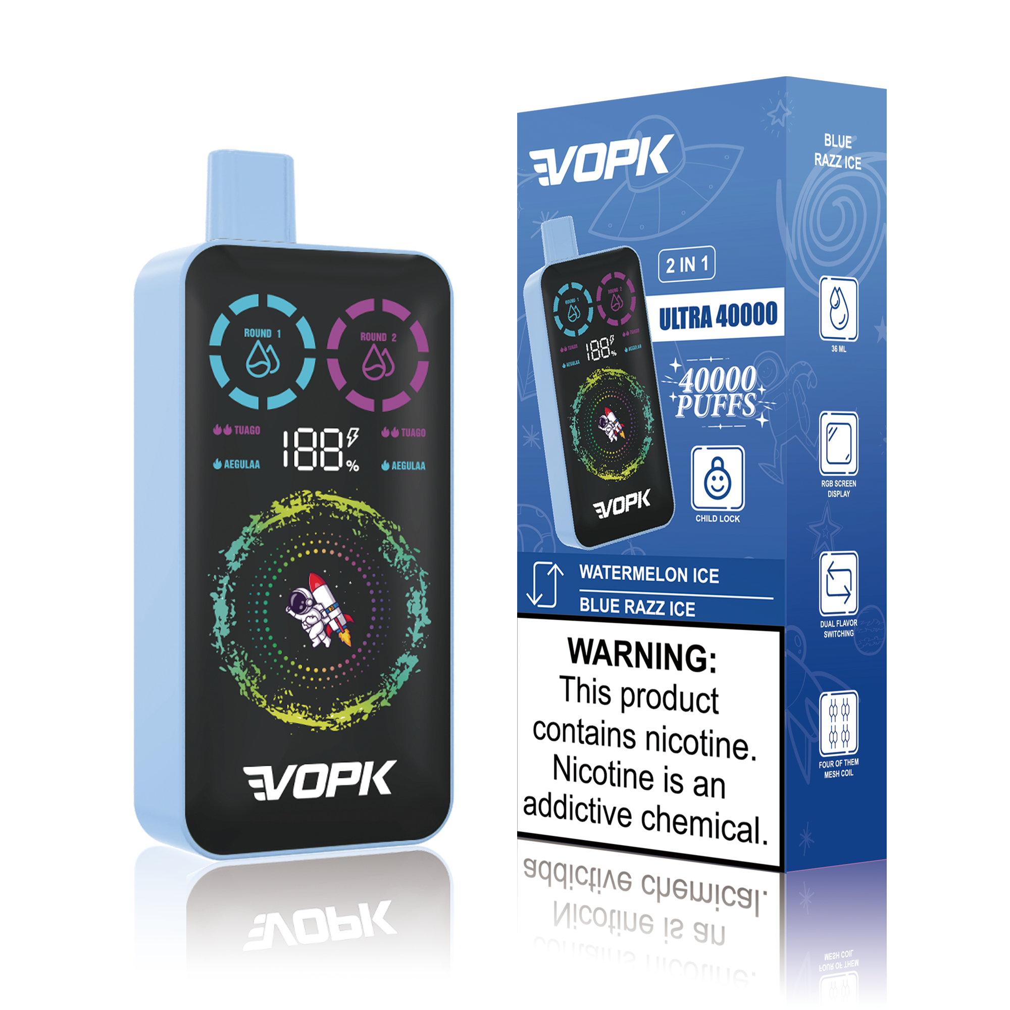 ULTRA 40000 Puffs - Double Taste Disposable Vape