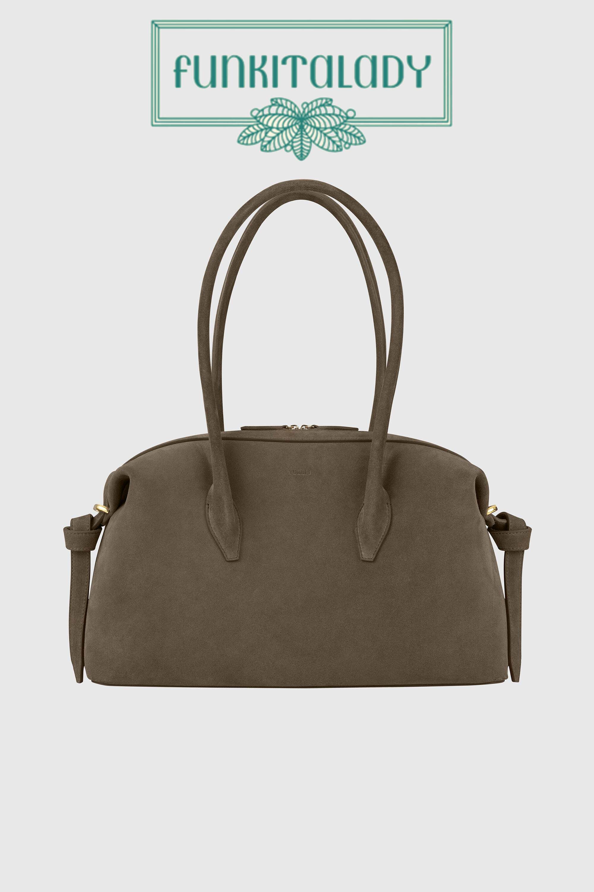 BRIOCHE DUFFLE - TAUPE SUEDE