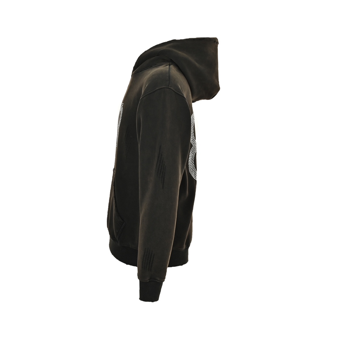 Balenciaga 24Fw Double B Bitcoin Hot Diamond Plush Hoodie