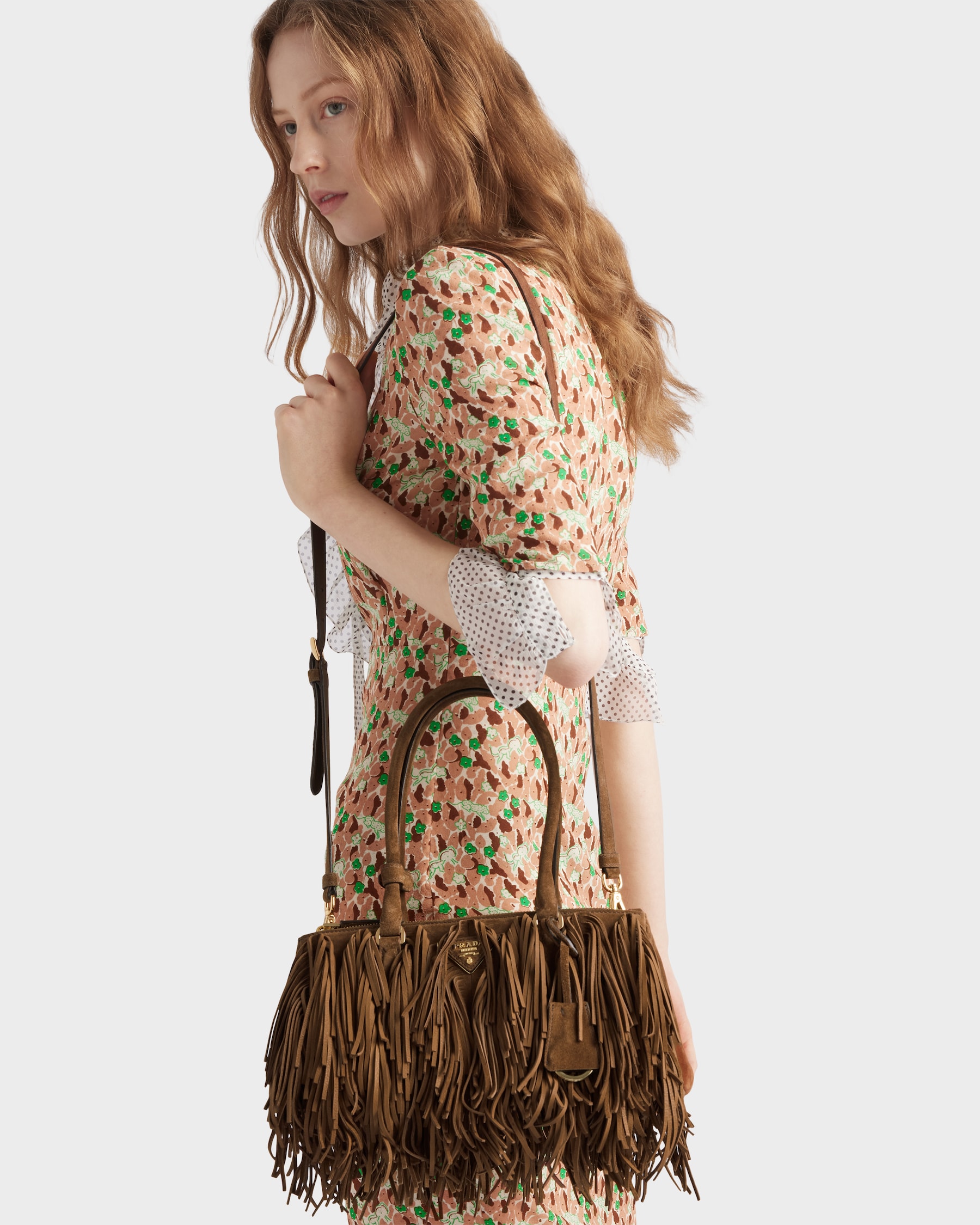 Prada Galleria medium suede bag with fringe1BA457_2C4S_F0324_V_YOF