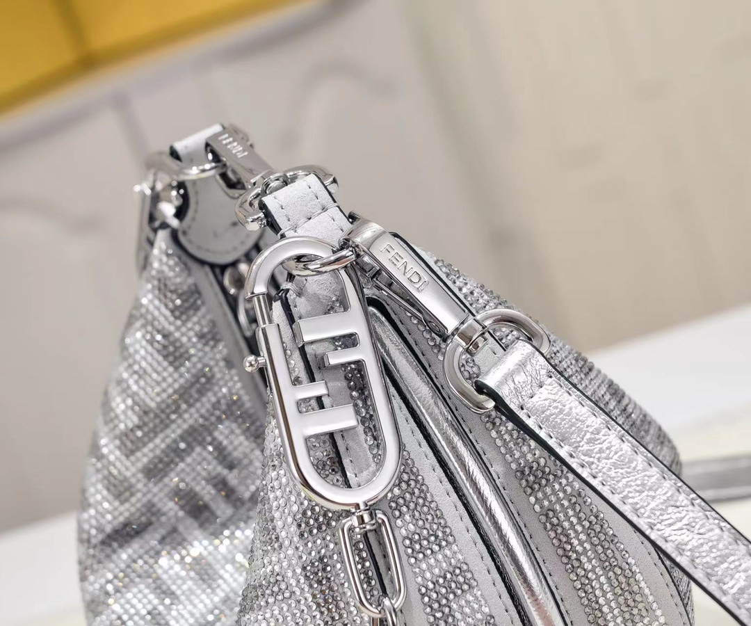FENDI gray underarm mini bag 2186