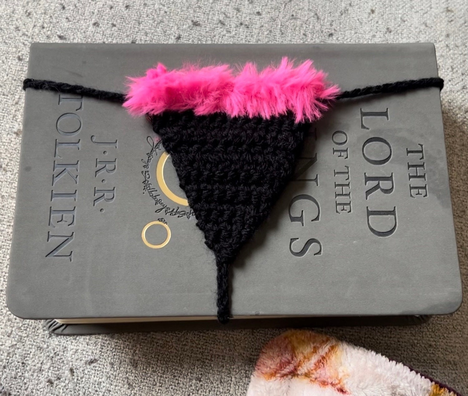 Funny Crochet Thong Bookmark