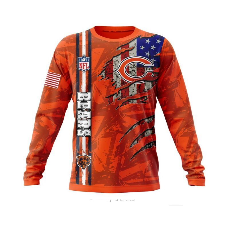 CHICAGO BEARS 3D HOODIE SKULL0802