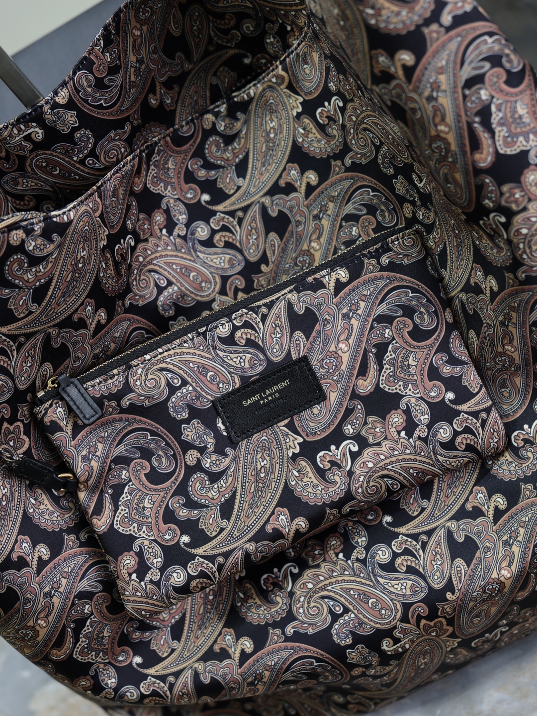 Yves Saint Laurent AMALIA·Jacquard Handbag 834750