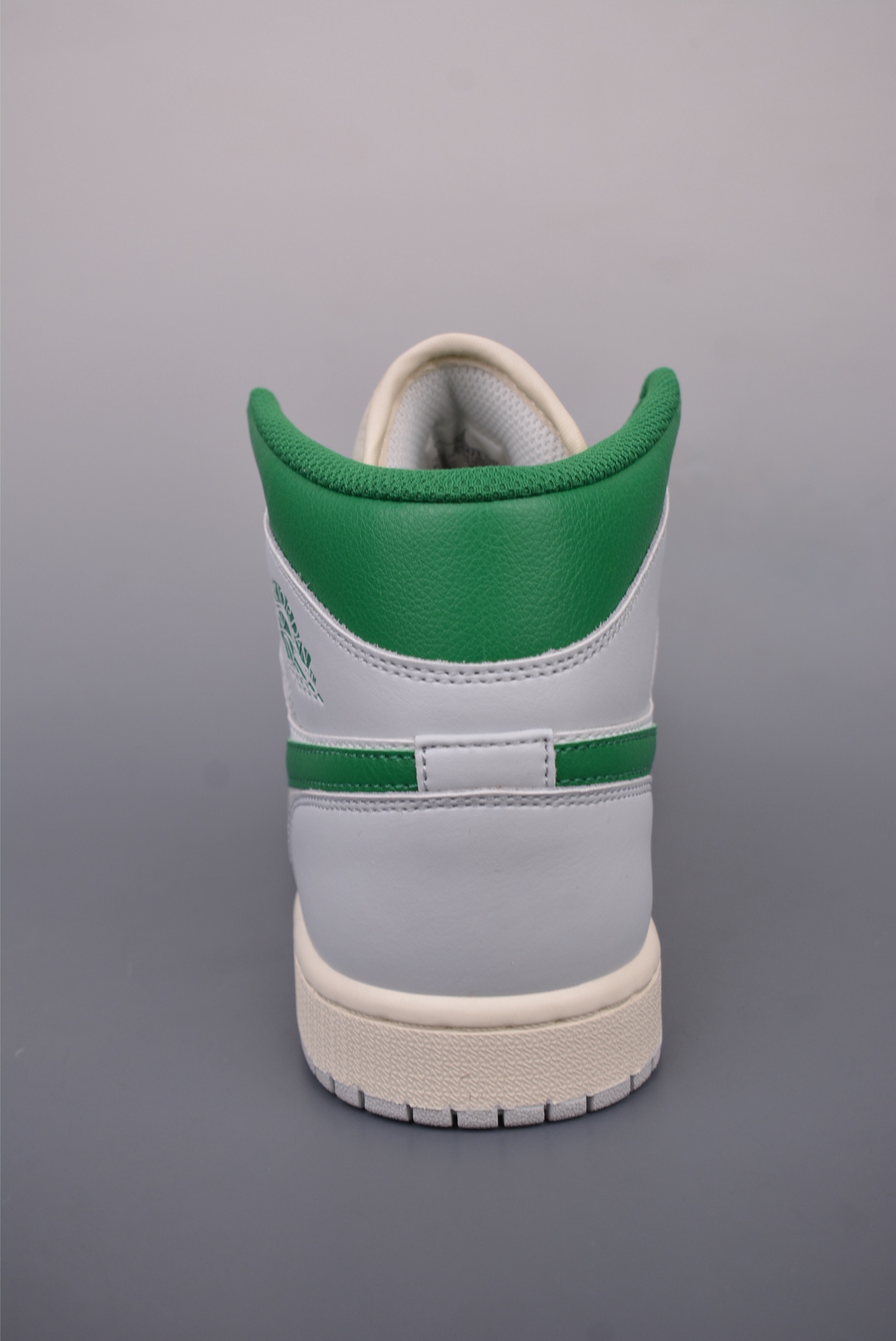 Nike Air Jordan 1 Mid AJ1 Leather Grey White Green DQ8423-142