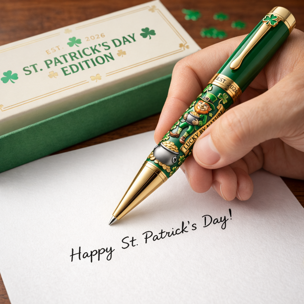 🍀 St. Patrick's Day Edition – Limited Collectible Pen (EST. 2026)