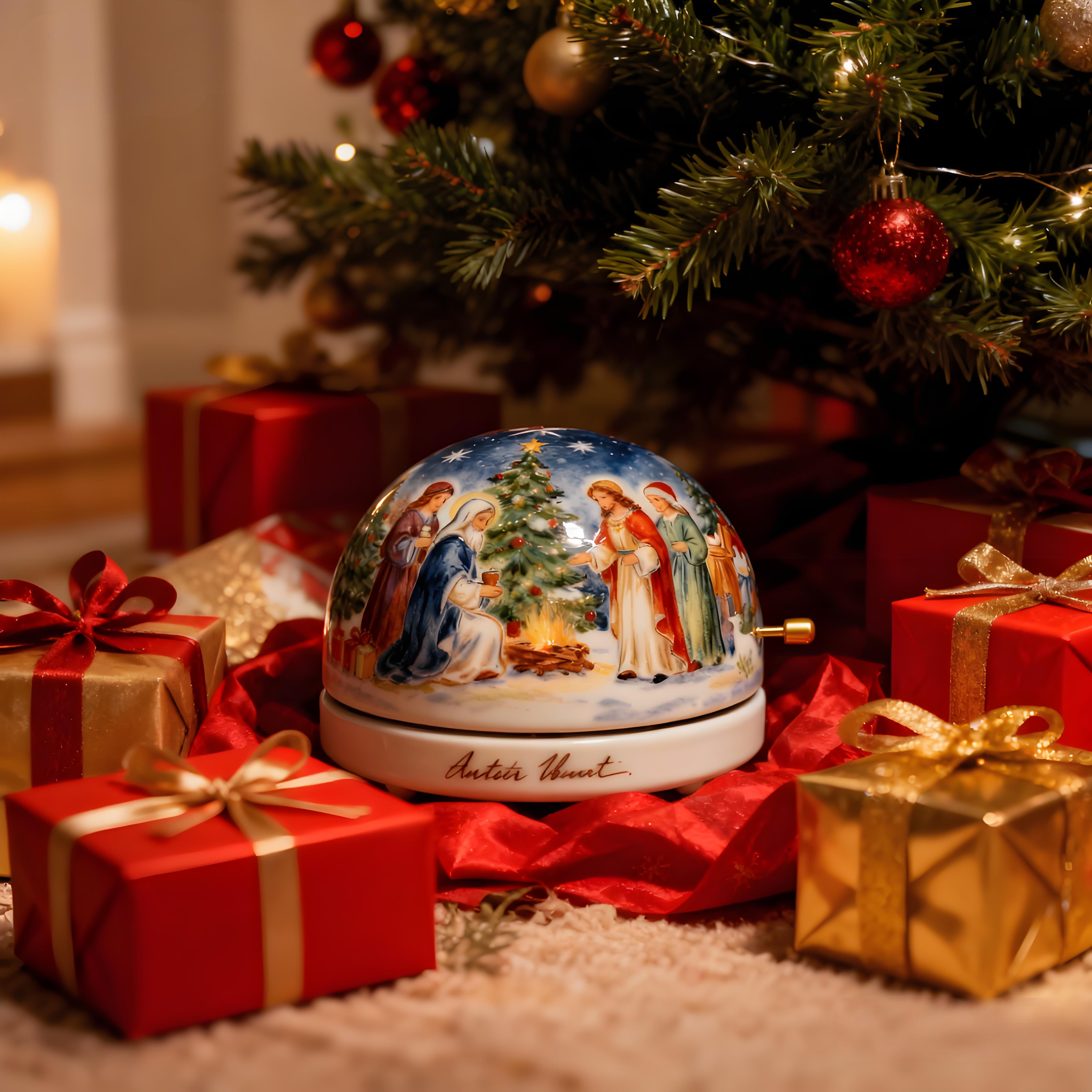 Nativity Christmas Music Box