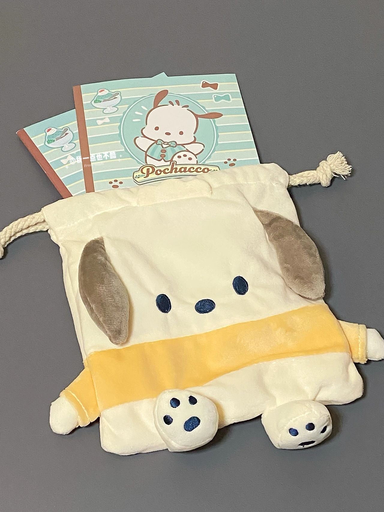 Sanrio Drawstring Plushie Bag Travel Purse Makeup Cosmetic Storage Bags Organizer