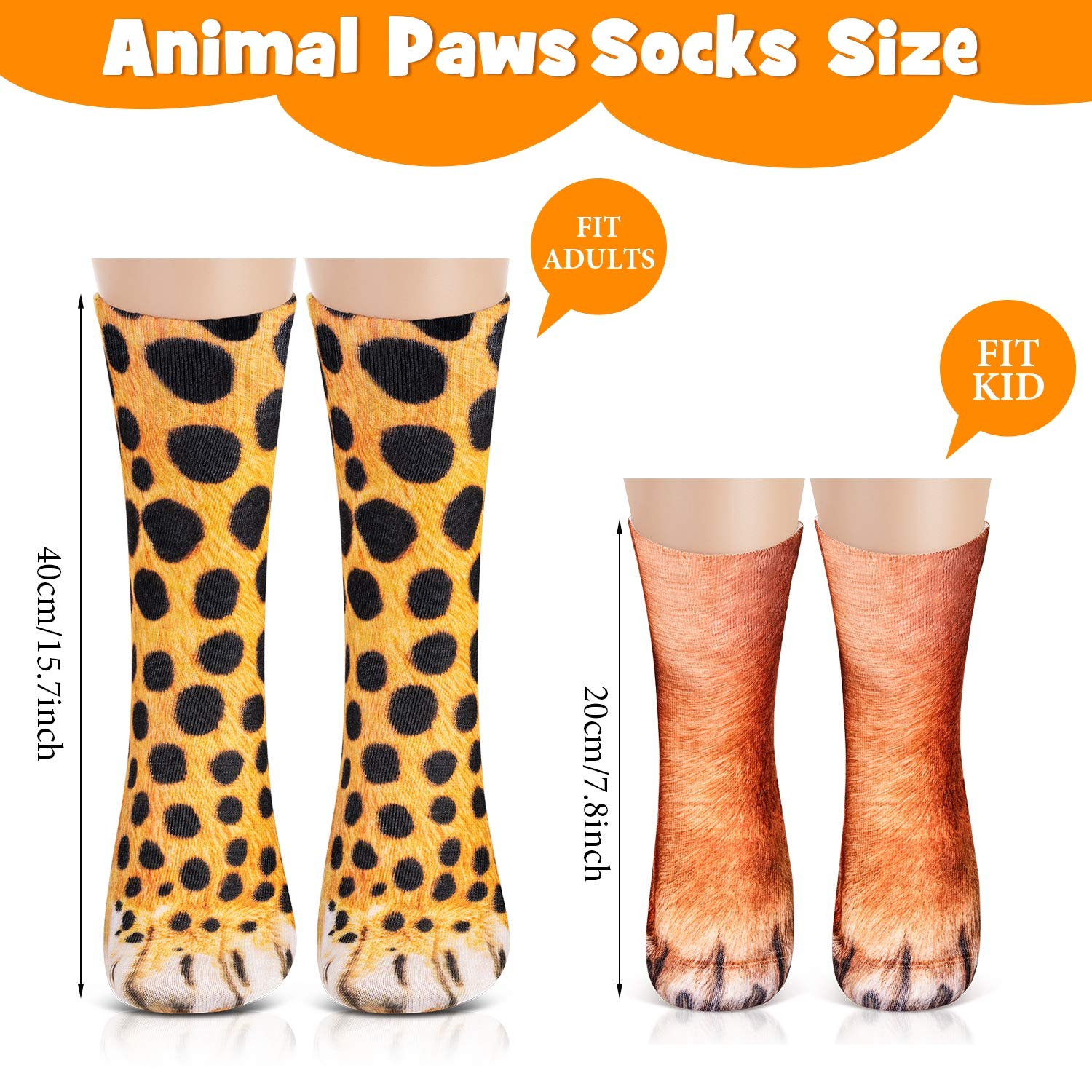 🔥Early Christmas Sale-50% OFF🔥(1SET/6PAIRS)3D Printed Animal Foot Socks-BUY 2SETS GET 10% OFF & FREE SHIPPING