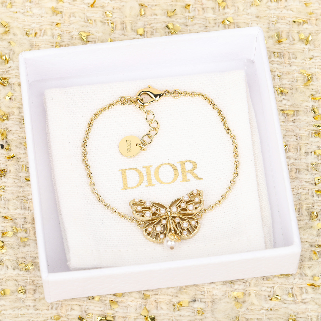 Dior hollow butterfly bracelet