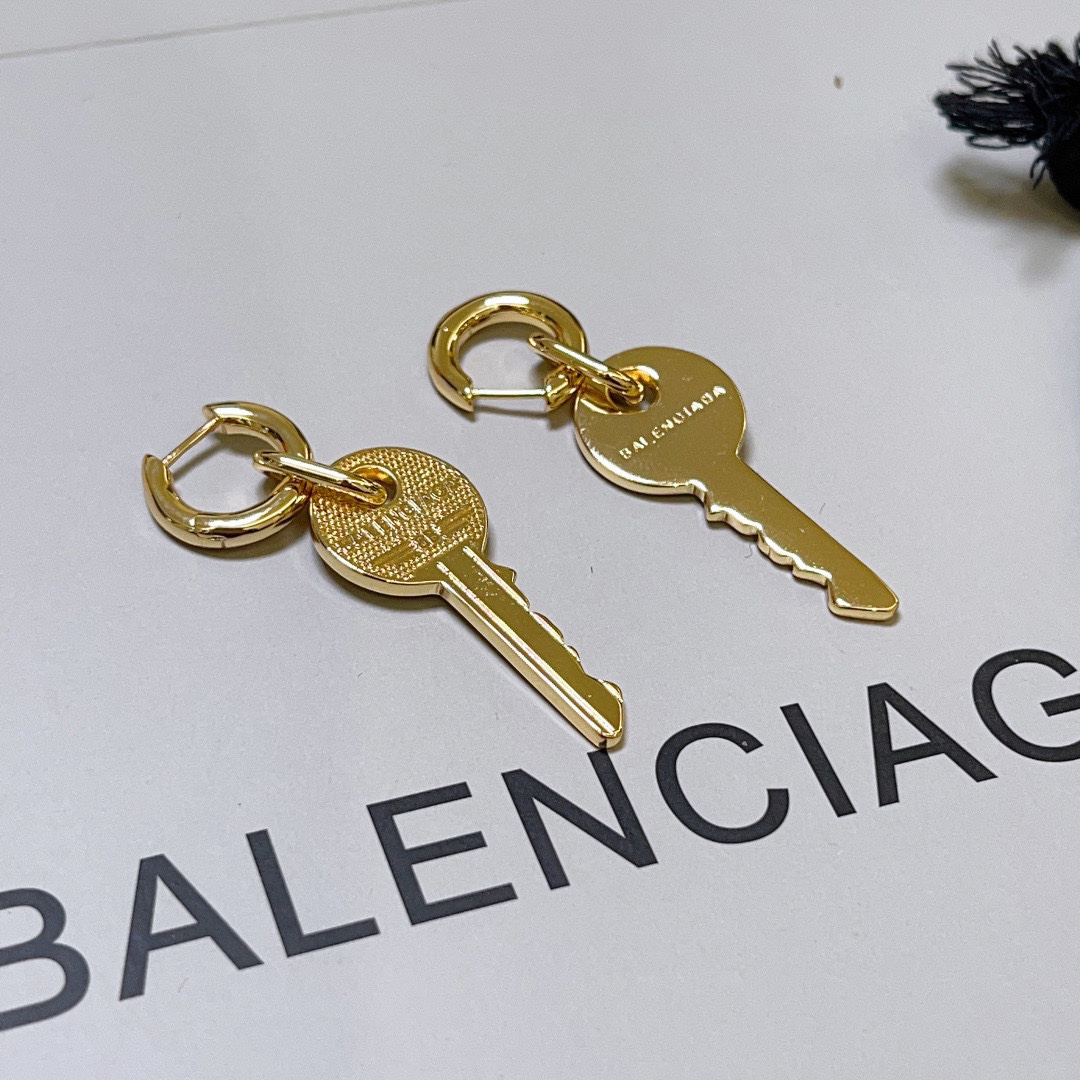 Balenciaga key earrings