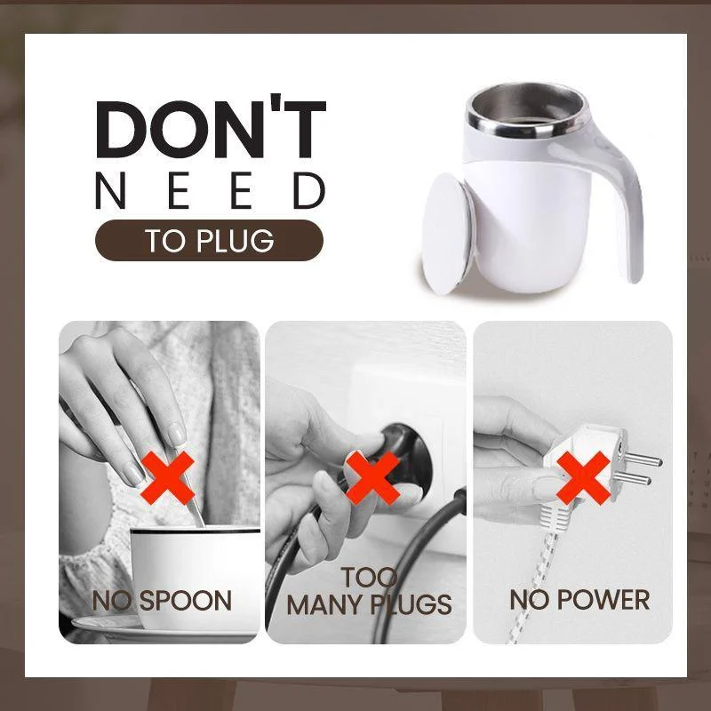 Magnetic Automatic Self-Stirring Coffee Mug🔥(Last Day Promotion- SAVE 48% OFF,BUY 2 GET FREE SHIPPING)