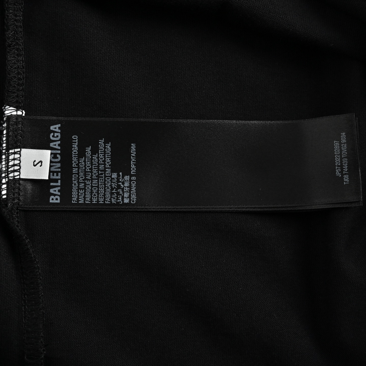 Balenciaga Airline Ticket Passport Printed Short Sleeve