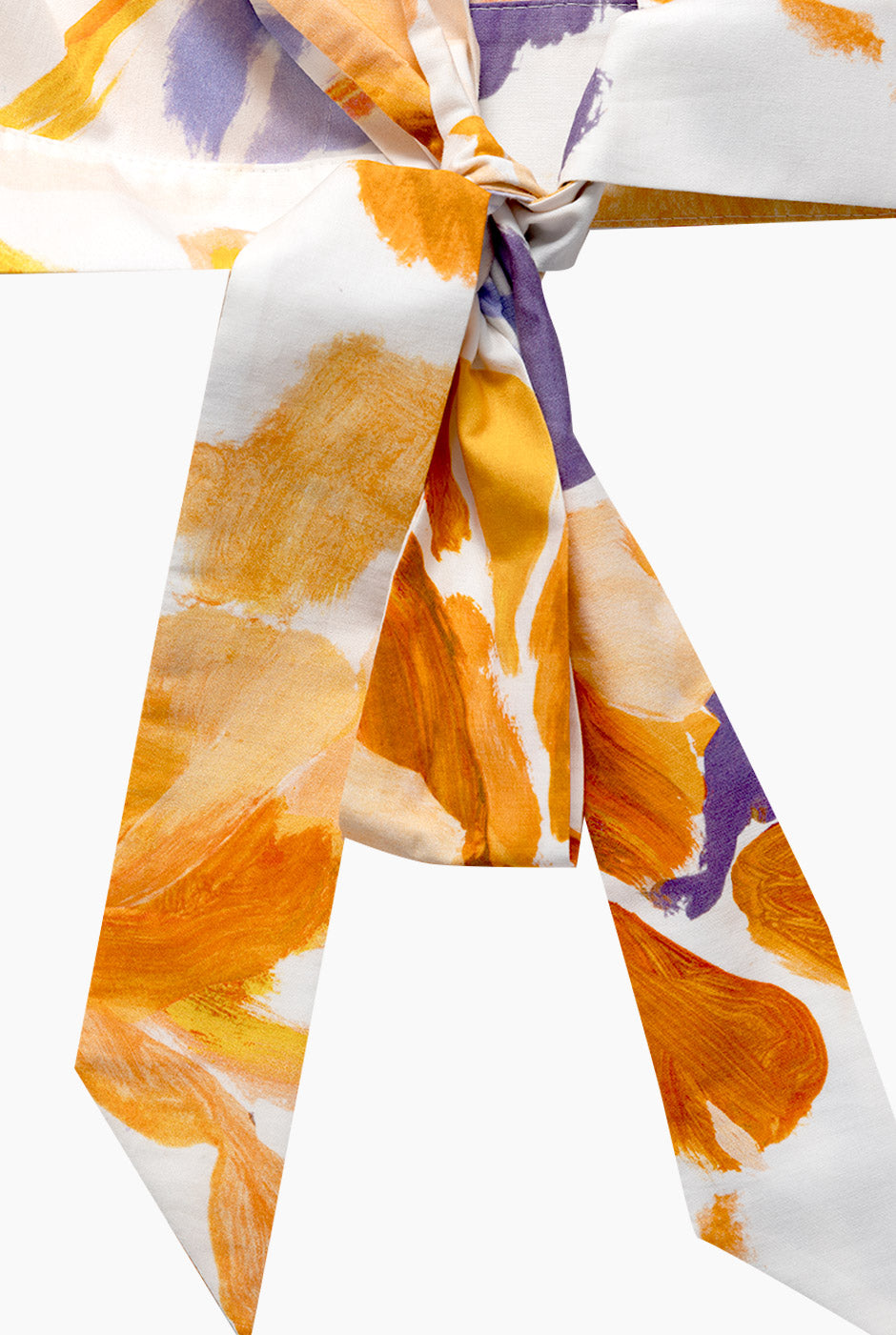 Blusa estampada con amarre