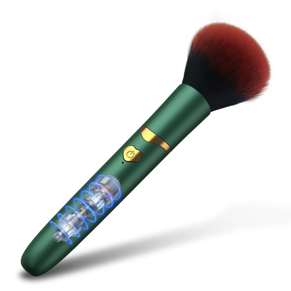 2-in-1 Makeup Brush Massager – Realistic Head & Dual Action Design