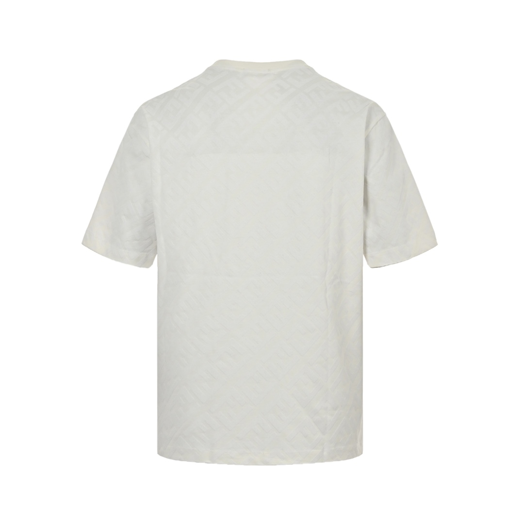 Fendi 24ss FF full print flocked short sleeves