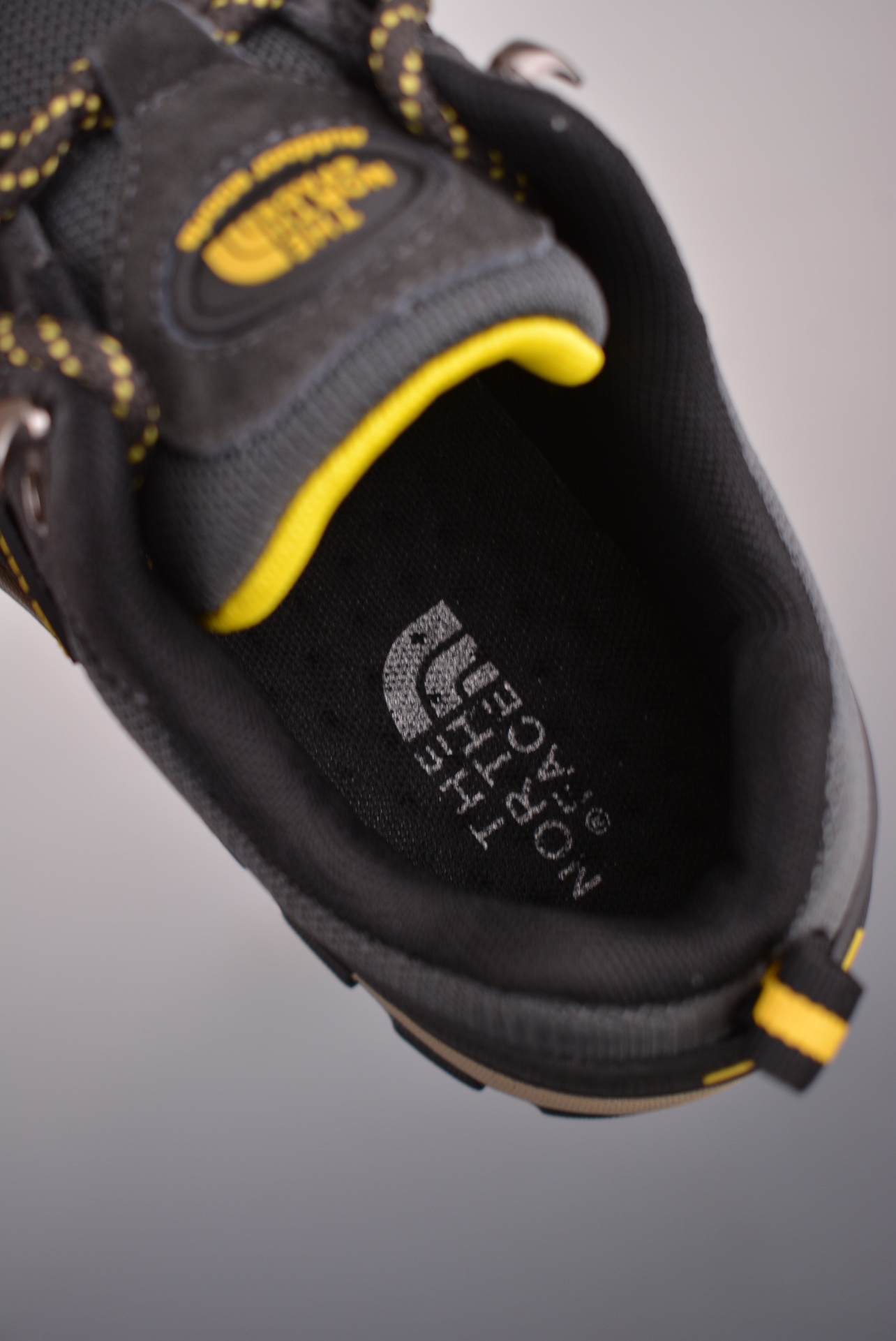 The North Face Hedgehog Sneaker Suede Gray Yellow NF0A8ADU-816B