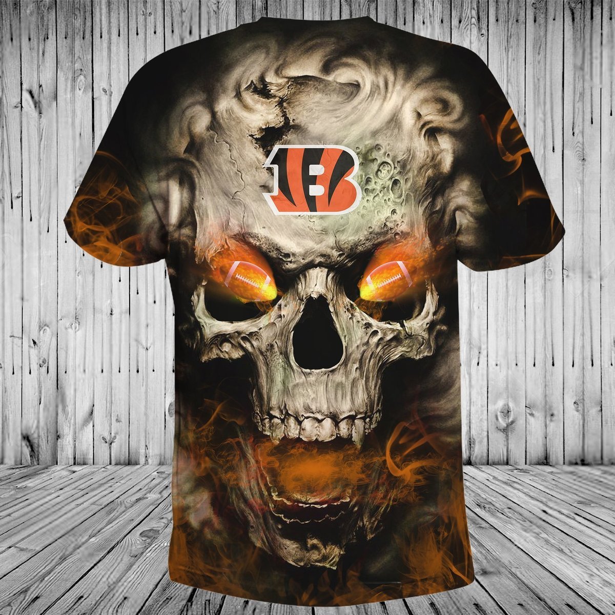 BENGALS HOODIE 3D SKULL16