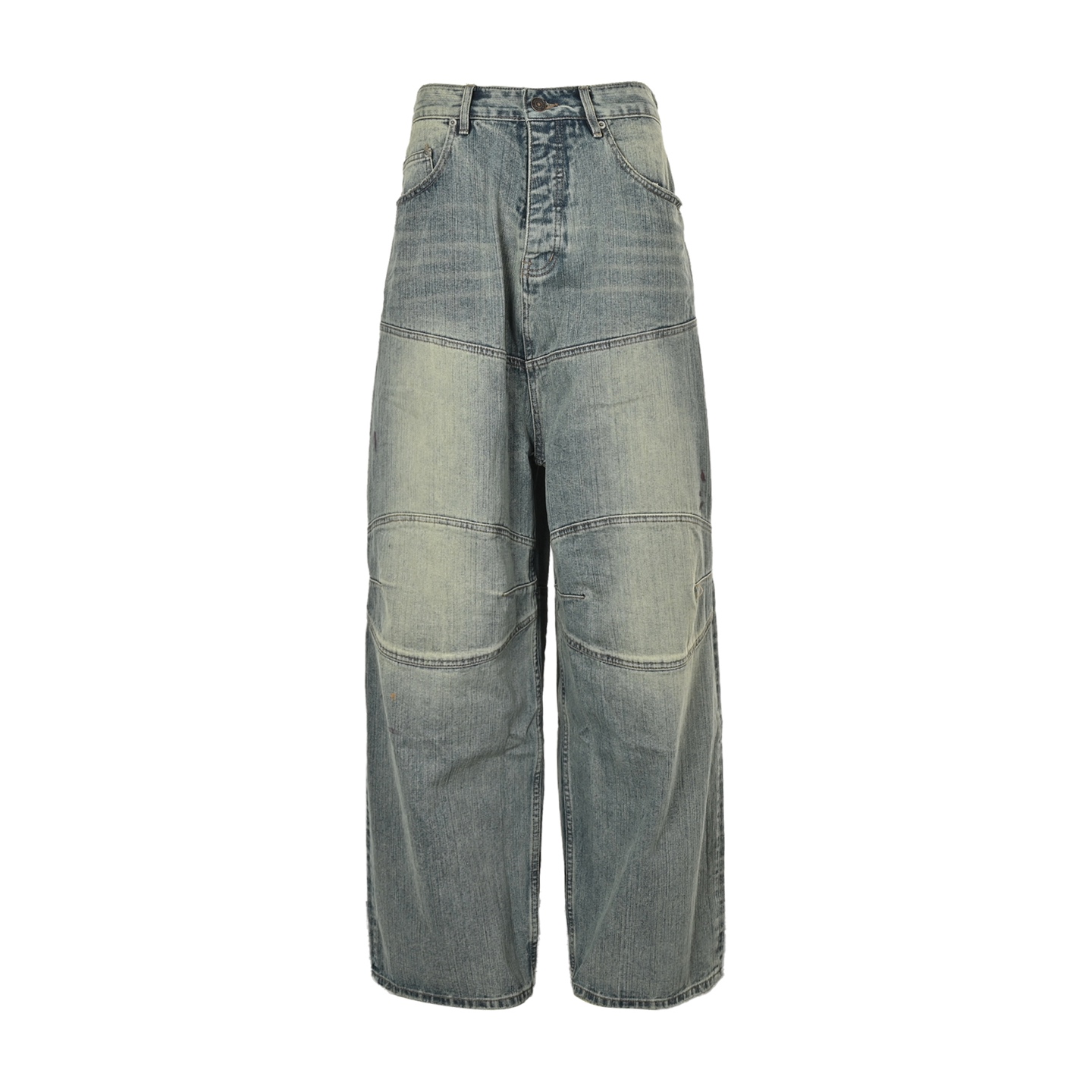 Balenciaga 25ss floral drawstring denim trousers