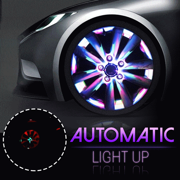 Solar Car Tire Wheel Lights with Wireless Remote Control	 🔥（Last Day Sale）