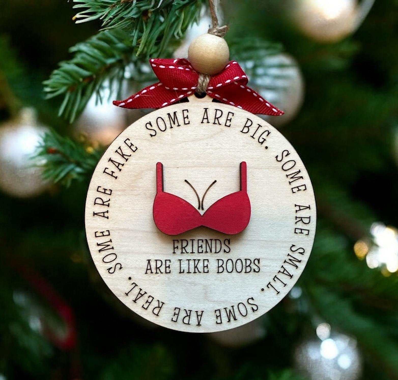 Funny Friendship Christmas Ornament