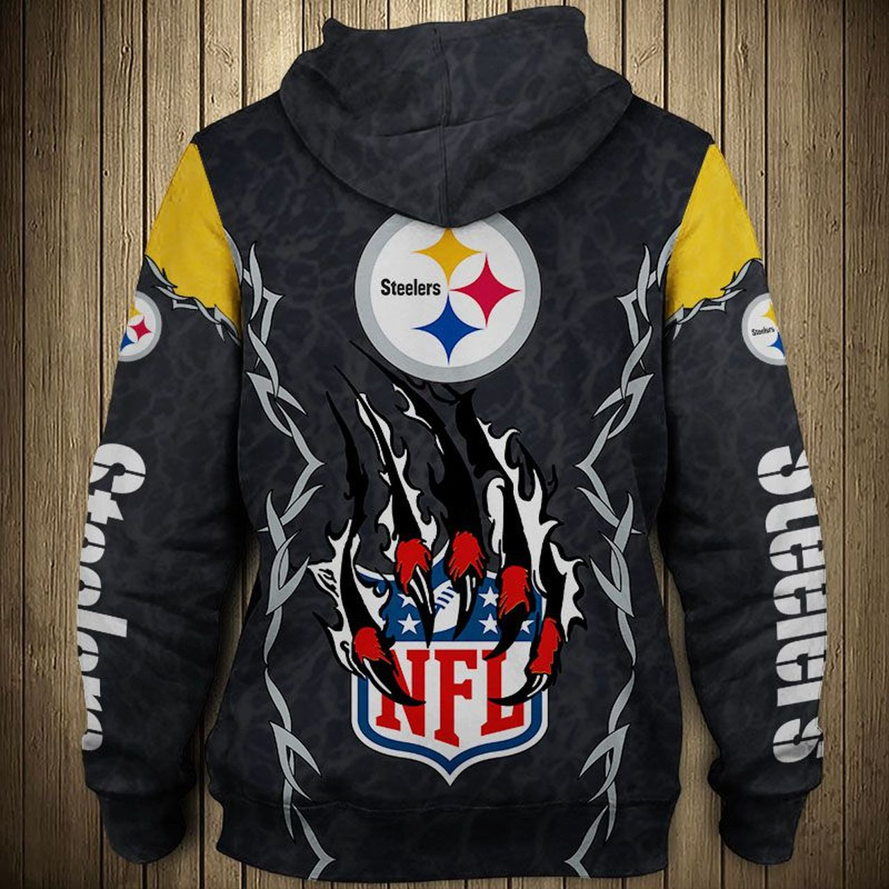 PITTSBURGH STEELERS 3D HOODIE PPSS030