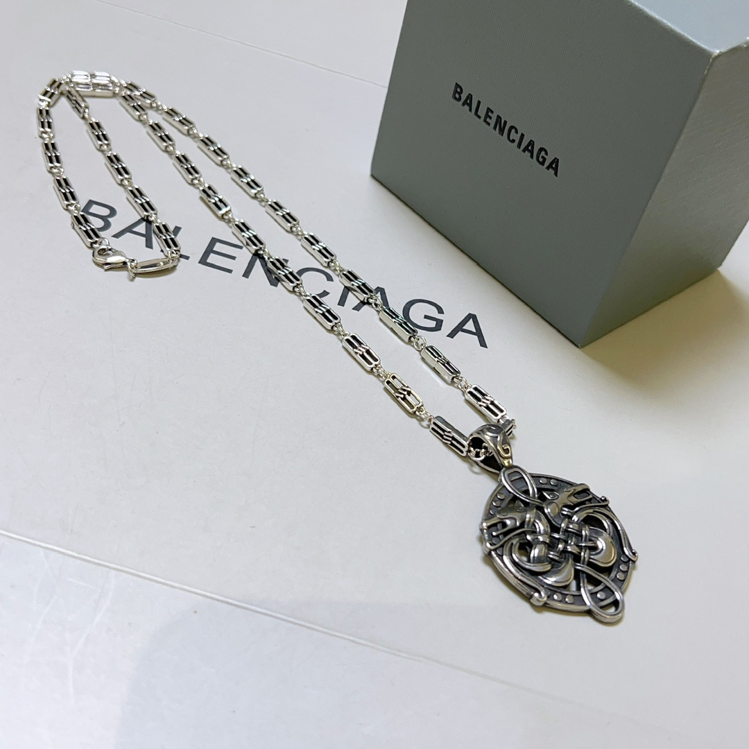 Balenciaga Dragon Totem Chain Vintage Necklace