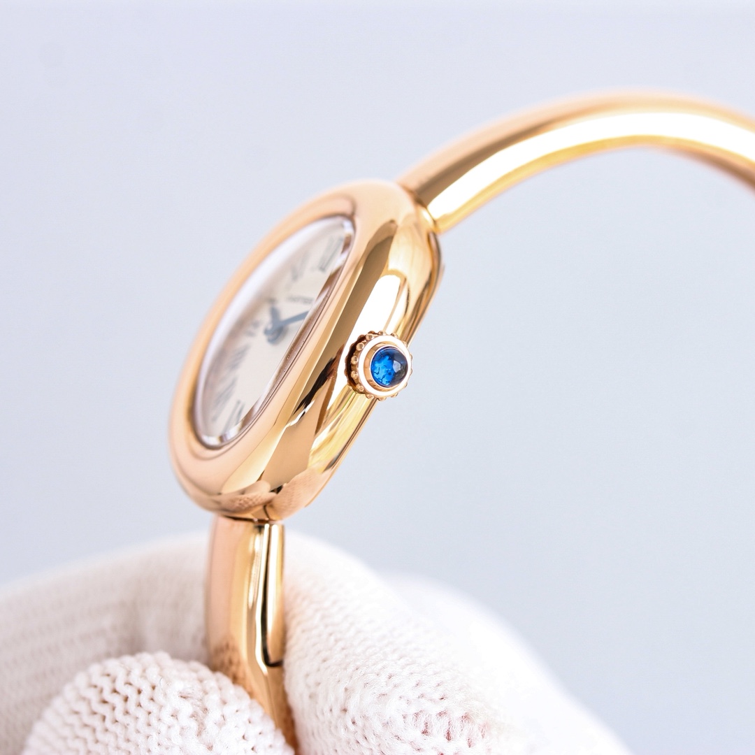 Cartier Bathtub Gold Bracelet Watch