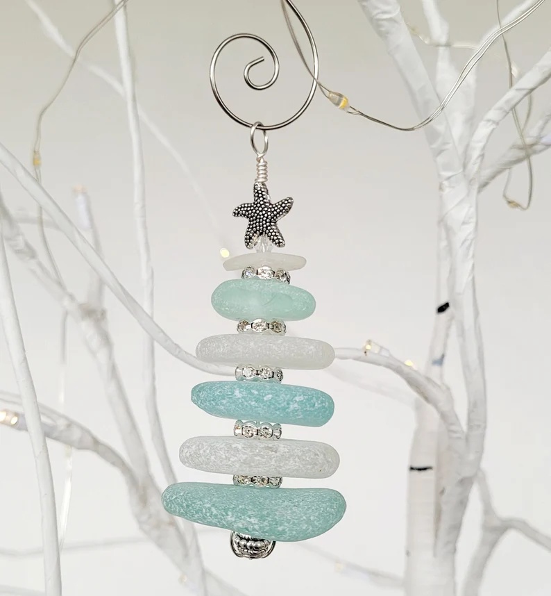 Sea Glass Christmas Tree Ornament/2024 Christmas Ornament
