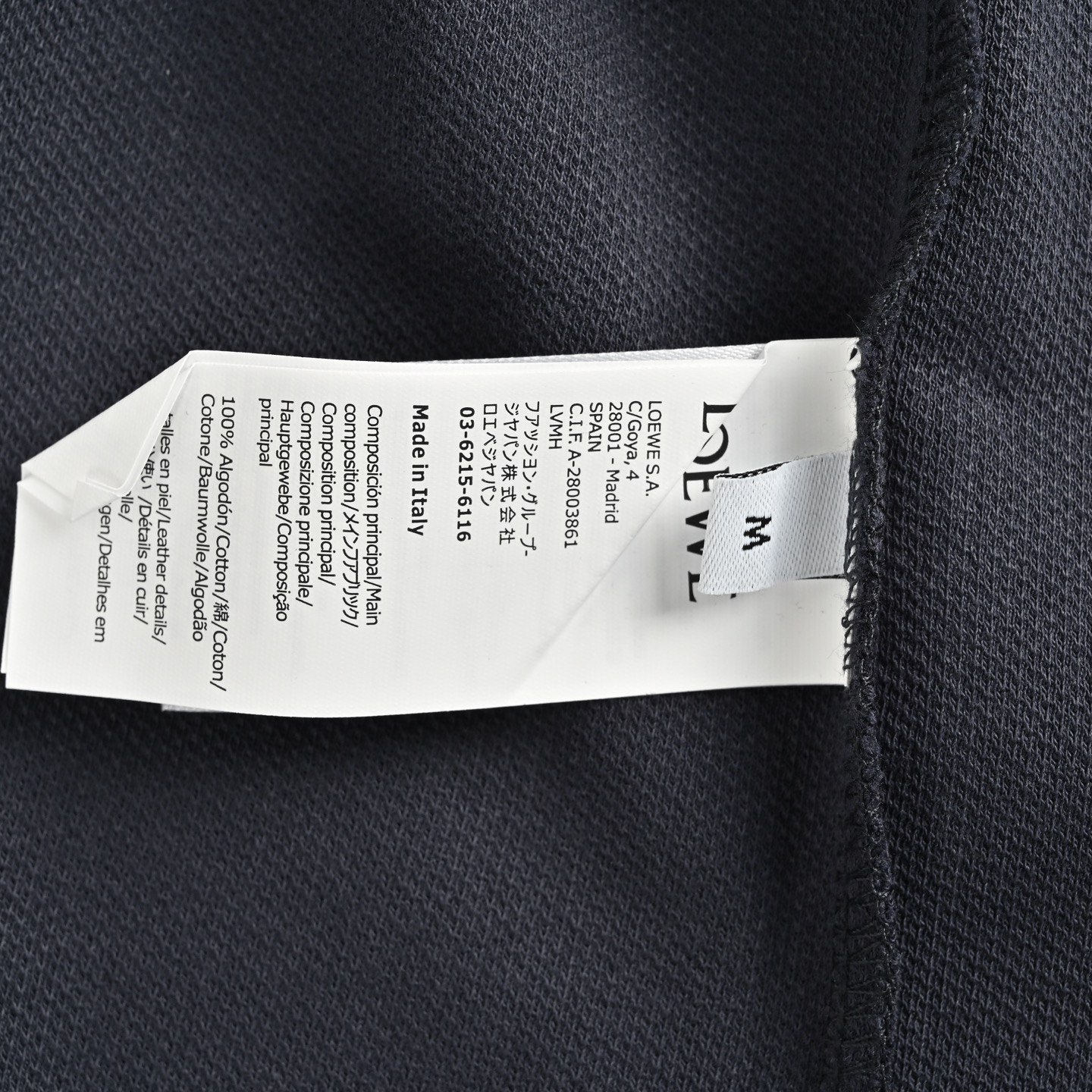 Loewe 25ss Polo short sleeve with embroidered logo on chest