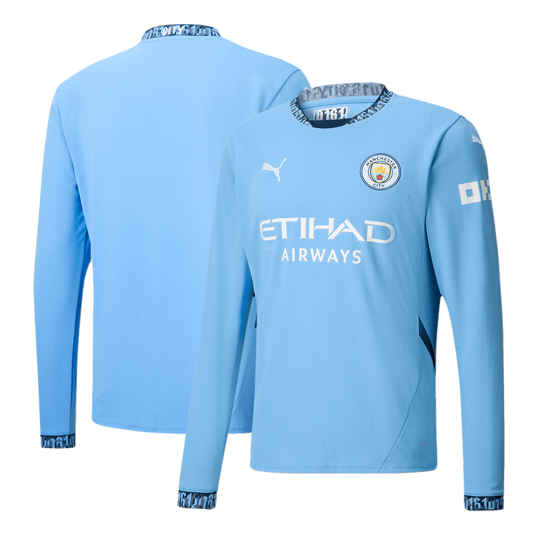 Manchester City 2024/25 Home Long-Sleeve Football Shirt