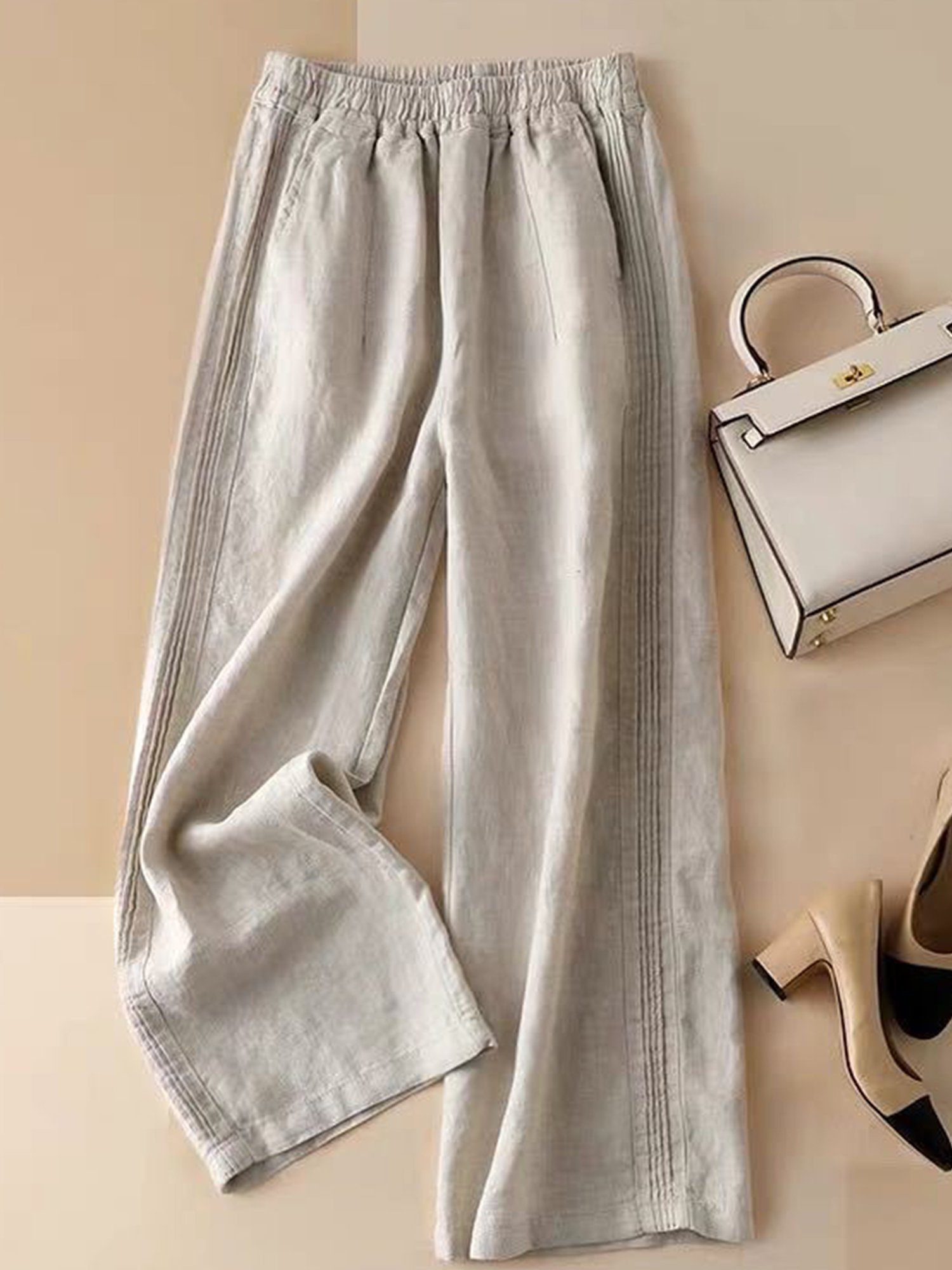 Women's Loose Cotton And Linen Casual Leggings