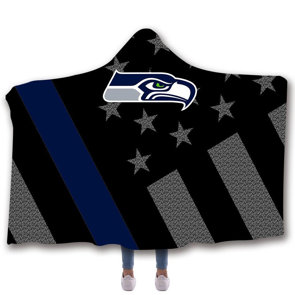 SEATTLE SEAHAWKS CLASSIC 3D HOODED BLANKET