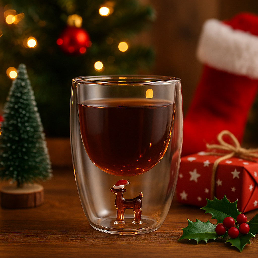 🎄2025 Christmas On Sale✨Christmas Icon Double Wall Highball Glass