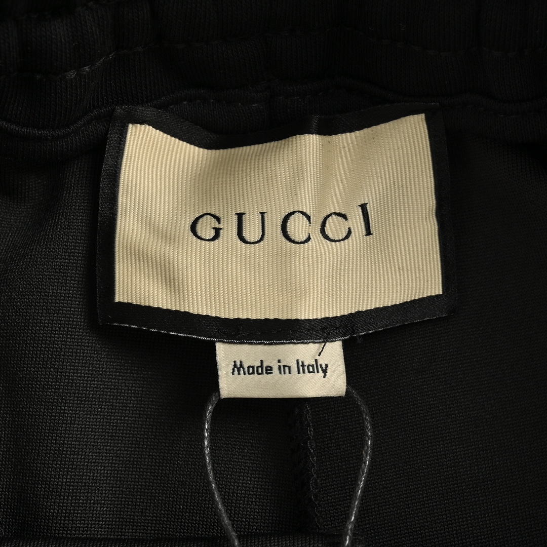 Gucci 24Fw embroidered logo webbing trousers
