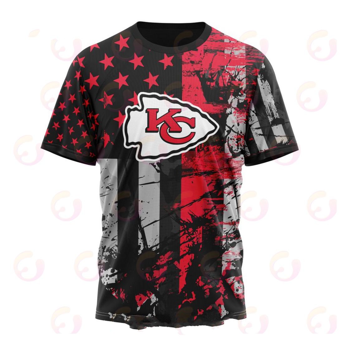 KANSAS CITY CHIEFS 3D HOODIE JERSEY FOR AMERICA