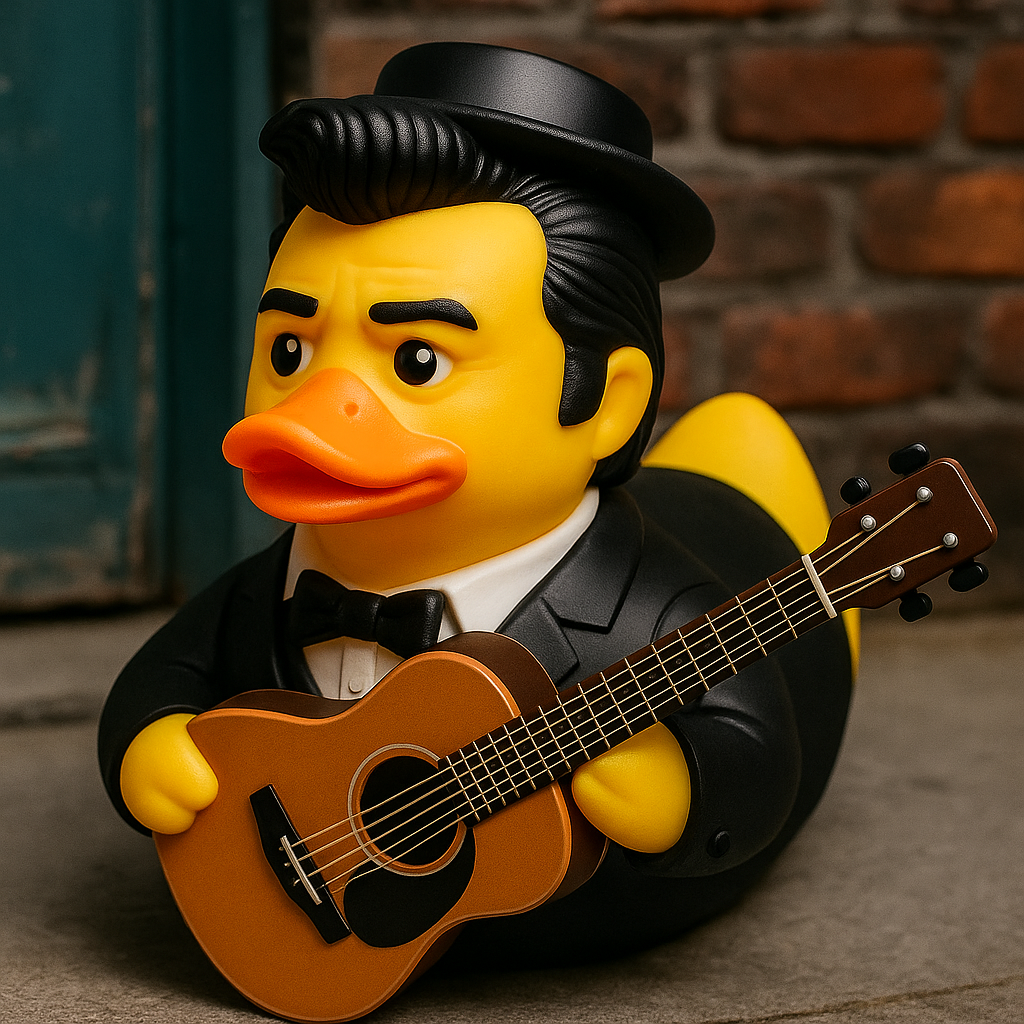 Johnny Cash Memorial Rubber Duck