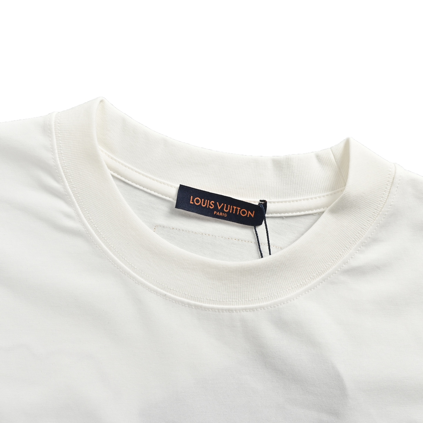 Louis Vuitton 25ss short-sleeved shirt with brocade cloud logo patch embroidery on the back