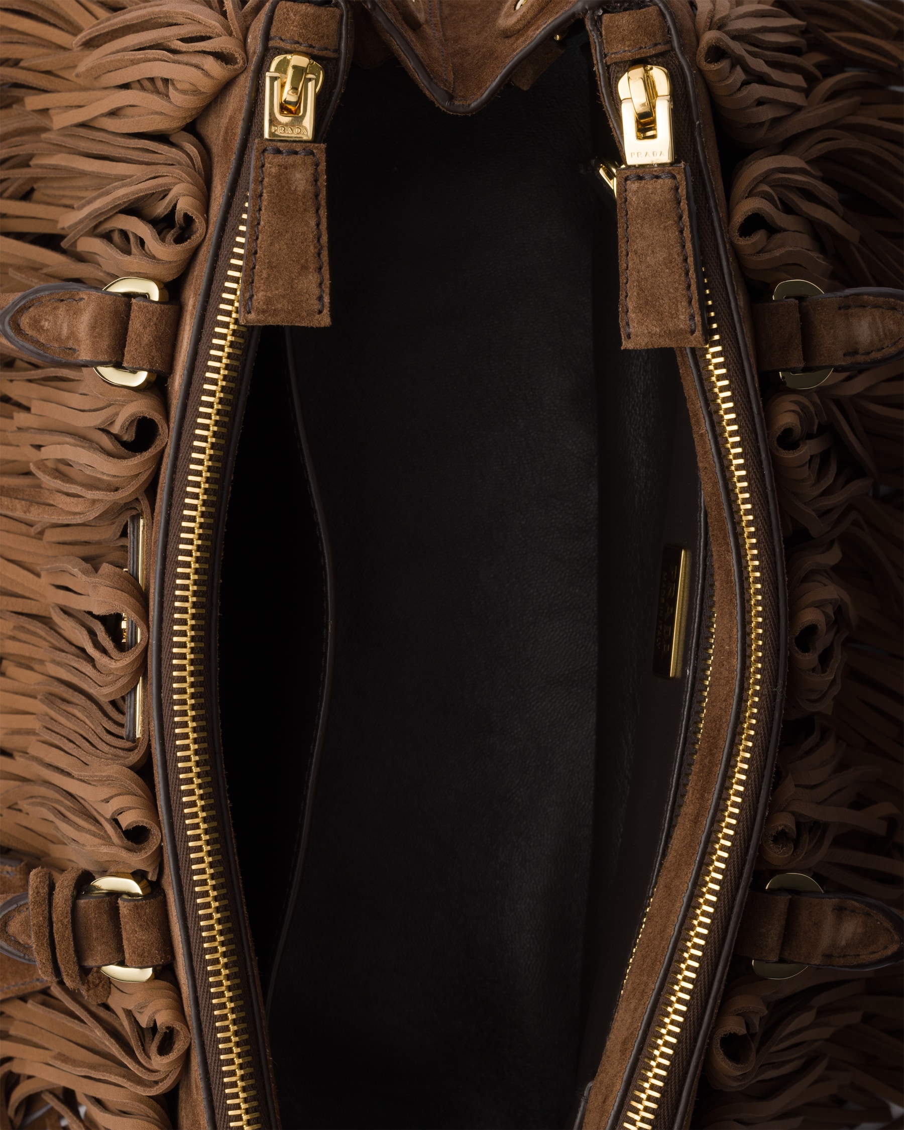 Prada Galleria medium suede bag with fringe1BA457_2C4S_F0324_V_YOF
