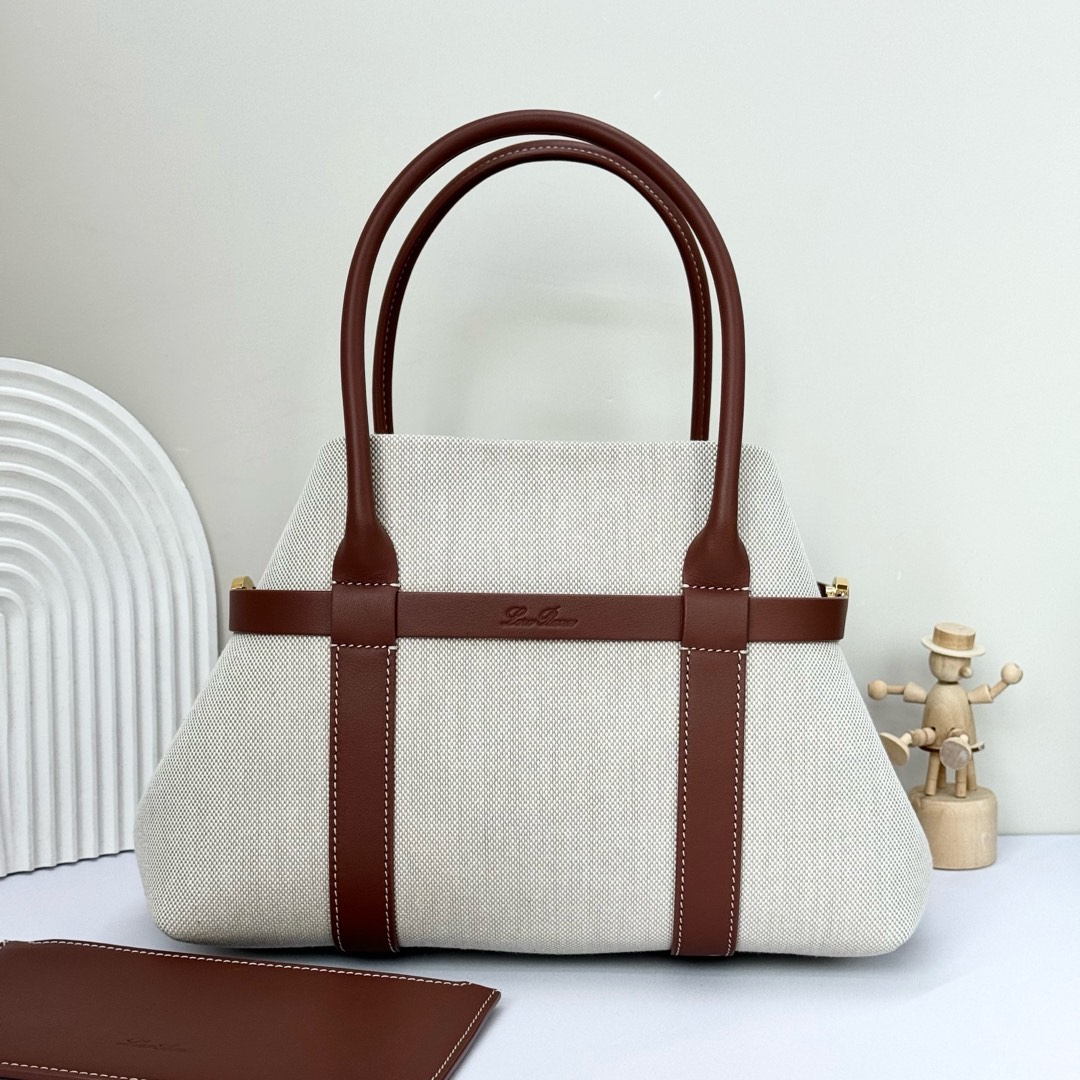 Loro Piana Ghiera Shoer Small Shopping Bag FAO7473