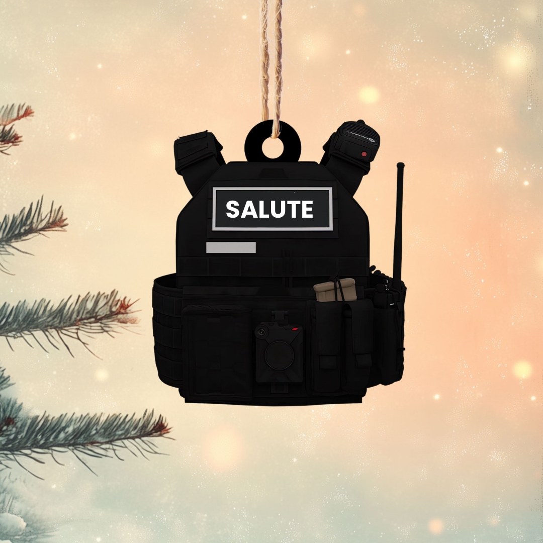 Tactical Backpack Christmas Tree Ornament